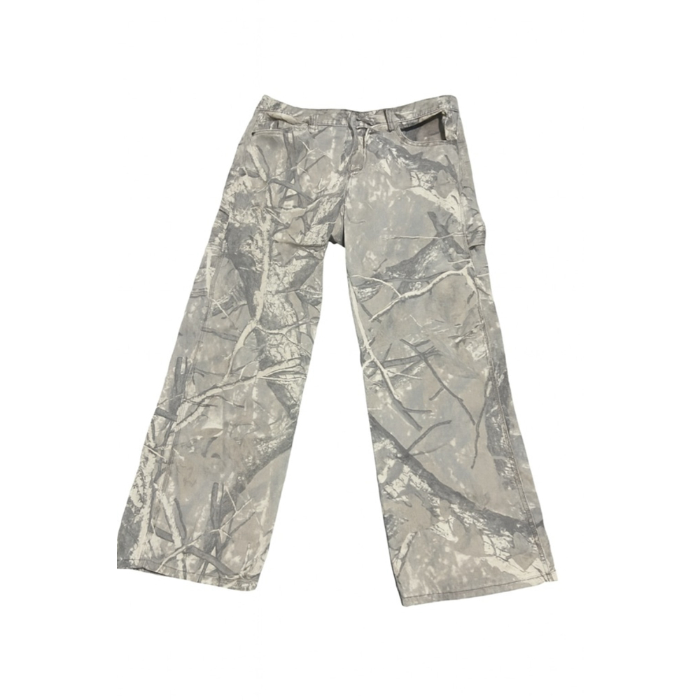 Women's LOVE SOHO Juniors 11 Grey White Camo Wide Leg Pants